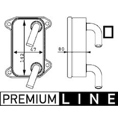 Olejový chladič, motorový olej MAHLE ORIGINAL CLC 40 000P