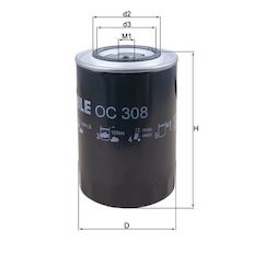 Olejový filtr MAHLE ORIGINAL OC 308
