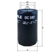 Olejový filtr MAHLE ORIGINAL OC 582