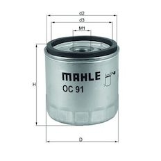 Olejový filtr MAHLE ORIGINAL OC 91