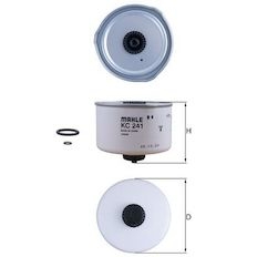 Palivový filtr MAHLE ORIGINAL KC 241D