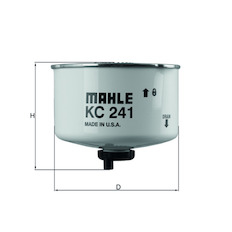 Palivový filtr MAHLE ORIGINAL KC 241D