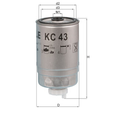 Palivový filtr MAHLE ORIGINAL KC 43