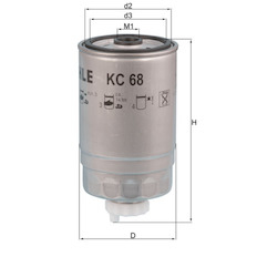Palivový filtr MAHLE ORIGINAL KC 68