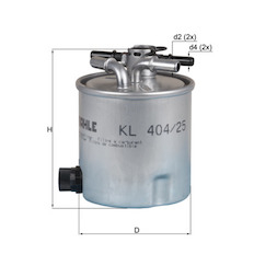 Palivový filtr MAHLE ORIGINAL KL 404/25