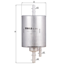Palivový filtr MAHLE ORIGINAL KL 570