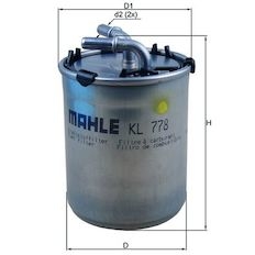 Palivový filtr MAHLE ORIGINAL KL 778