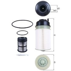 Palivový filtr MAHLE ORIGINAL KX 406KIT