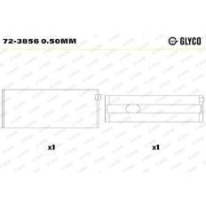 Pánev ložiska klikového hřídele GLYCO 72-3856 0.50mm