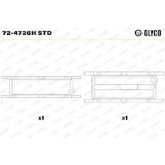 Pánev ložiska klikového hřídele GLYCO 72-4726H STD