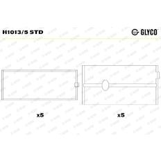 Pánev ložiska klikového hřídele GLYCO H1013/5 STD