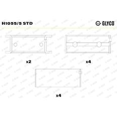 Pánev ložiska klikového hřídele GLYCO H1055/5 STD