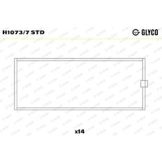 Pánev ložiska klikového hřídele GLYCO H1073/7 STD