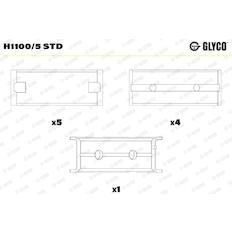 Pánev ložiska klikového hřídele GLYCO H1100/5 STD