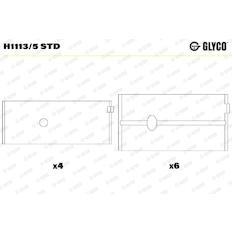 Pánev ložiska klikového hřídele GLYCO H1113/5 STD