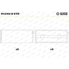 Pánev ložiska klikového hřídele GLYCO H1248/5 STD