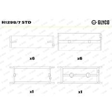 Pánev ložiska klikového hřídele GLYCO H1298/7 STD