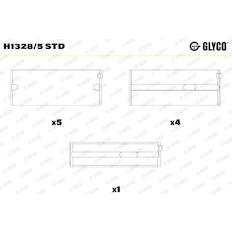Pánev ložiska klikového hřídele GLYCO H1328/5 STD