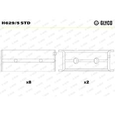 Pánev ložiska klikového hřídele GLYCO H629/5 STD