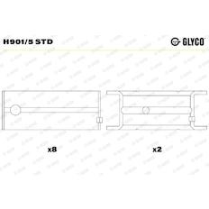 Pánev ložiska klikového hřídele GLYCO H901/5 STD