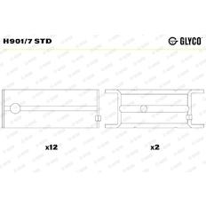 Pánev ložiska klikového hřídele GLYCO H901/7 STD