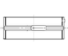 Pánev ložiska klikového hřídele MAHLE ORIGINAL 001 HL 21956 000