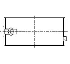Pánev ložiska klikového hřídele MAHLE ORIGINAL 043 HL 18407 200