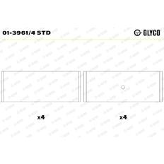 Pánev ojničního ložiska GLYCO 01-3961/4 STD