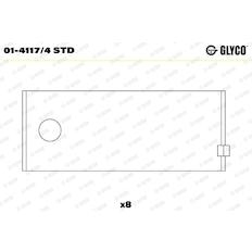 Pánev ojničního ložiska GLYCO 01-4117/4 STD