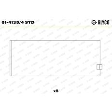 Pánev ojničního ložiska GLYCO 01-4135/4 STD