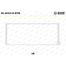 Pánev ojničního ložiska GLYCO 01-4137/4 STD