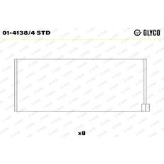 Pánev ojničního ložiska GLYCO 01-4138/4 STD