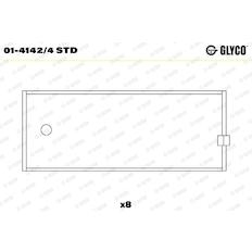Pánev ojničního ložiska GLYCO 01-4142/4 STD