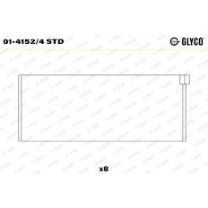 Pánev ojničního ložiska GLYCO 01-4152/4 STD