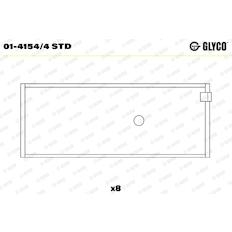 Pánev ojničního ložiska GLYCO 01-4154/4 STD