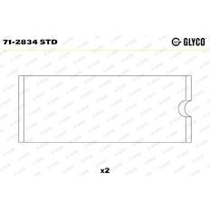 Pánev ojničního ložiska GLYCO 71-2834 STD