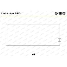 Pánev ojničního ložiska GLYCO 71-3419/4 STD