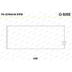 Pánev ojničního ložiska GLYCO 71-3704/6 STD