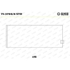 Pánev ojničního ložiska GLYCO 71-3706/8 STD