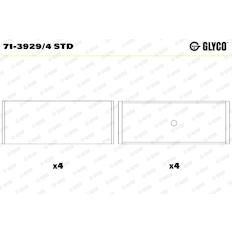 Pánev ojničního ložiska GLYCO 71-3929/4 STD