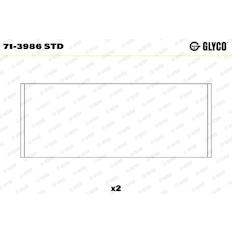 Pánev ojničního ložiska GLYCO 71-3986 STD