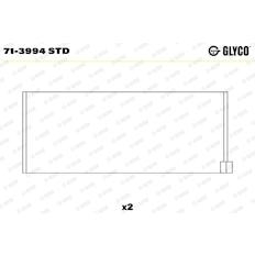 Pánev ojničního ložiska GLYCO 71-3994 STD