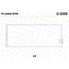 Pánev ojničního ložiska GLYCO 71-4108 STD
