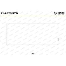 Pánev ojničního ložiska GLYCO 71-4375 STD