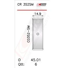Pánev ojničního ložiska KING CR 352SM0.5