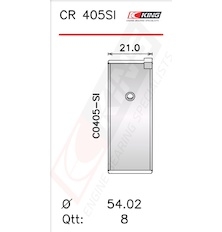 Pánev ojničního ložiska KING CR 405SI0.75
