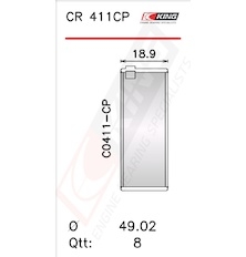 Pánev ojničního ložiska KING CR 411CP0.25