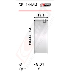 Pánev ojničního ložiska KING CR 444AM1.5