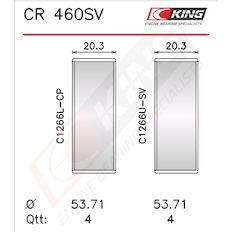 Pánev ojničního ložiska KING CR 460SV1.0