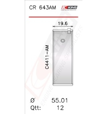 Pánev ojničního ložiska KING CR 643AM0.75